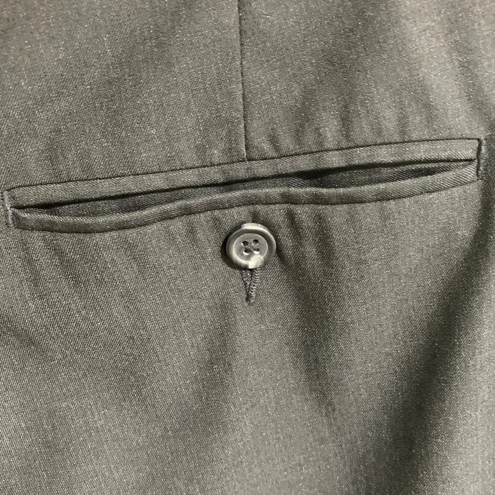 RBM black “charcoal” pleated cuffed dress or suit pant.